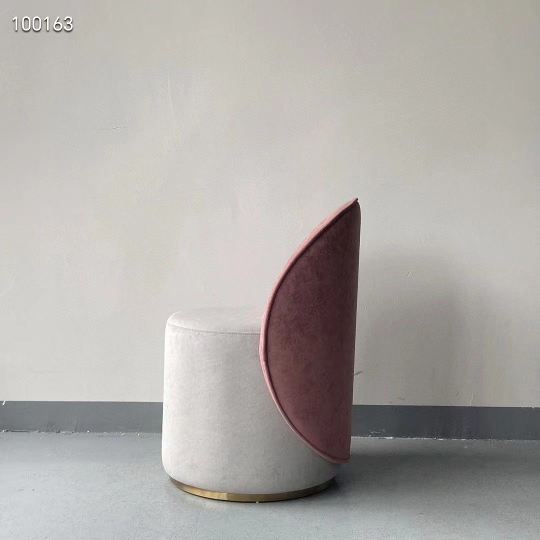 velvet upholstered penguin chair