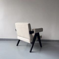 velvet upholstered lounge single chair