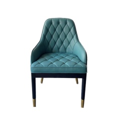 high back wooden armchair