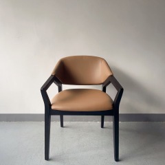 large size solid wooden arm chair