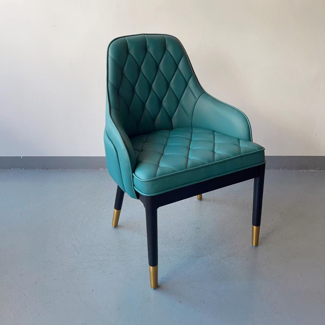 high back wooden armchair