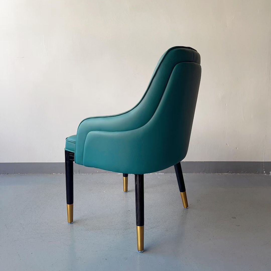 high back wooden armchair