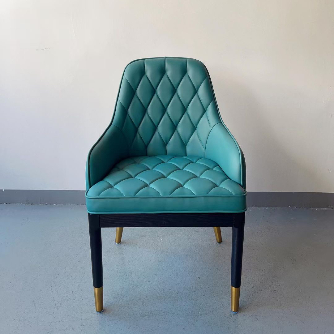 high back wooden armchair