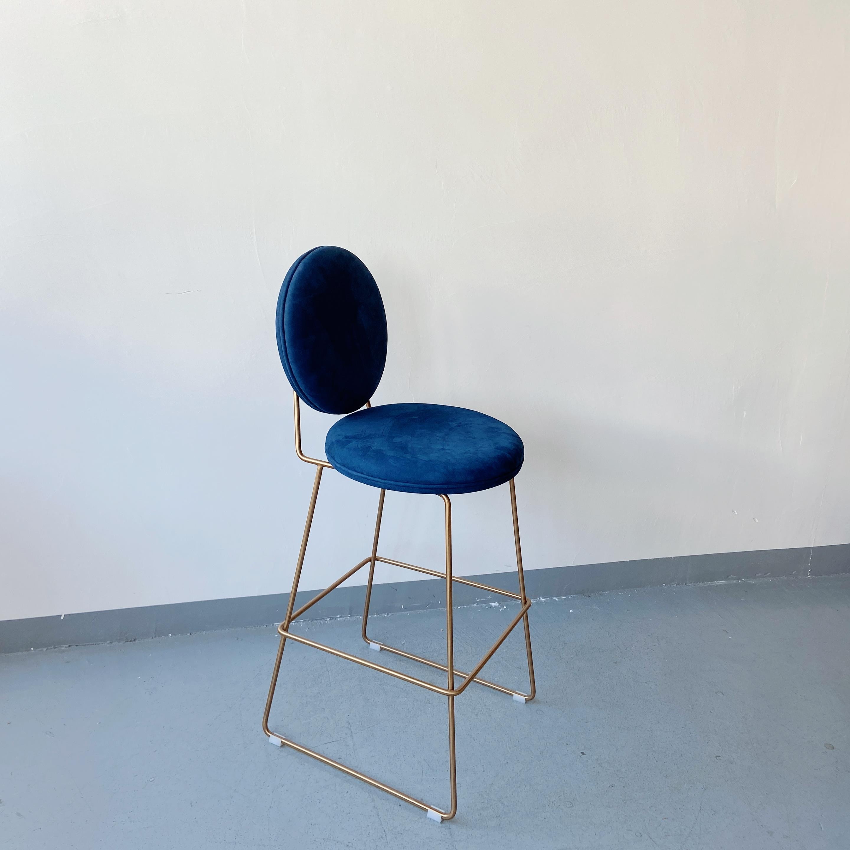 stainless steel high back stool
