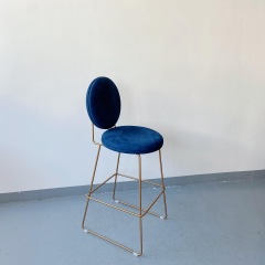 stainless steel high back stool