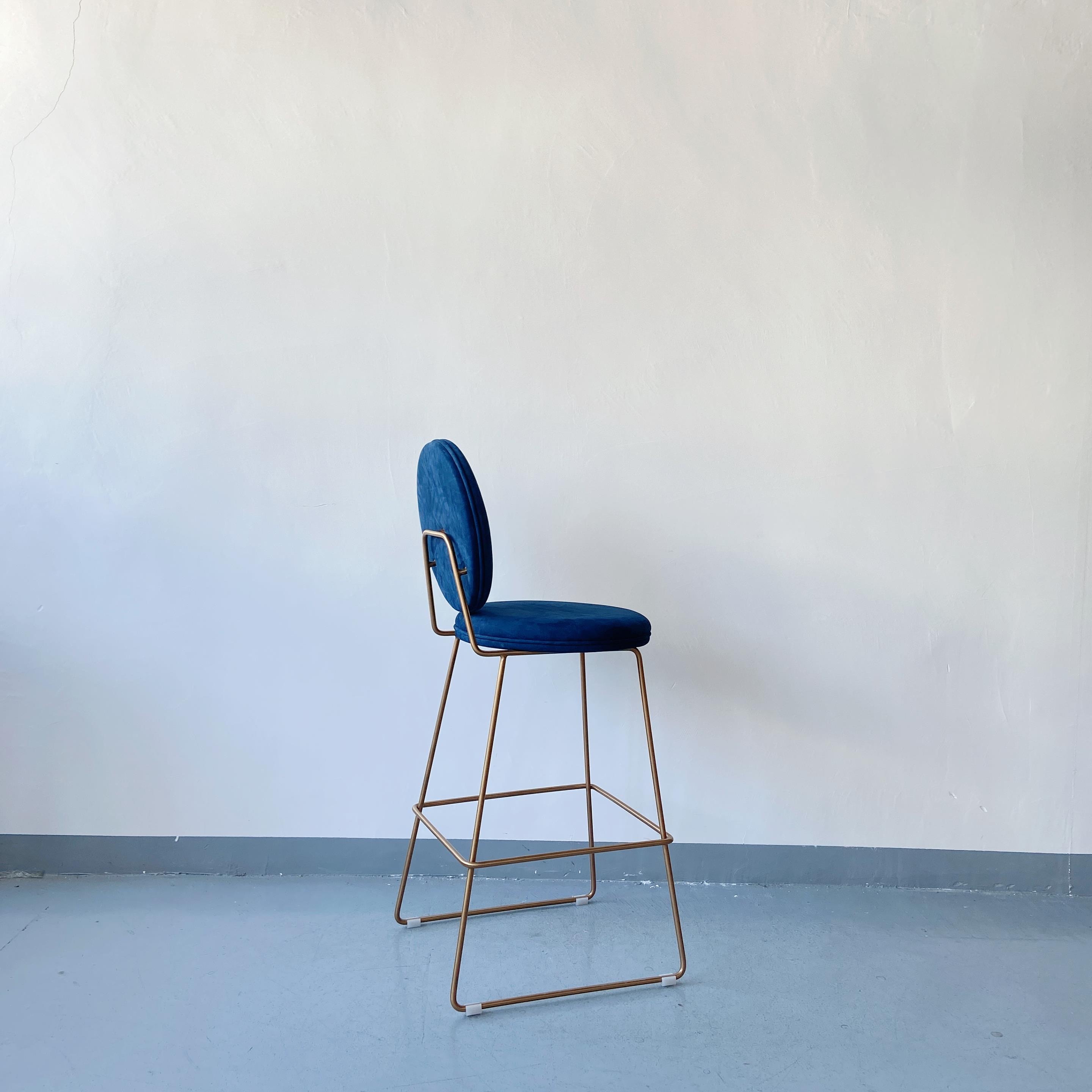 stainless steel high back stool