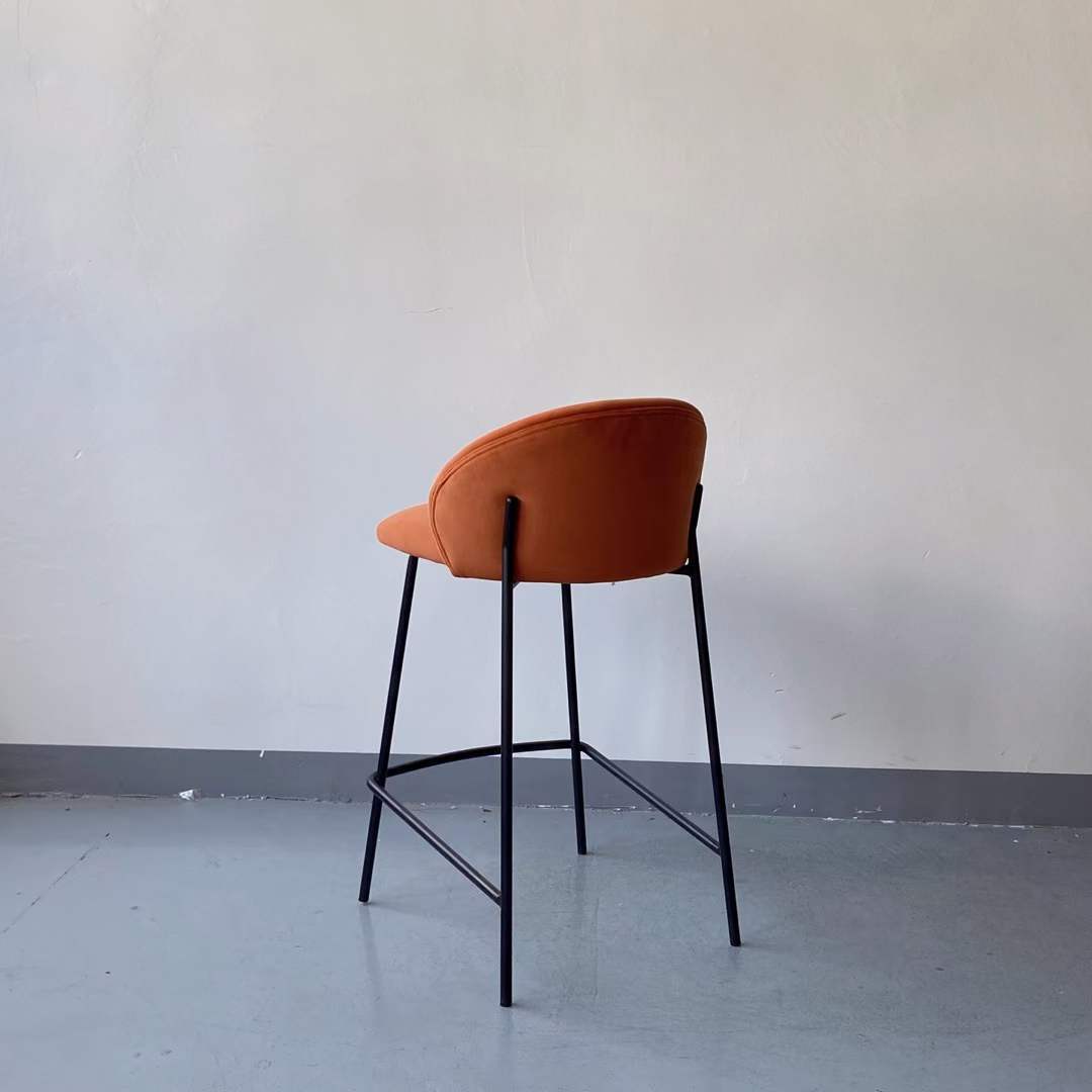 low back high bar stool