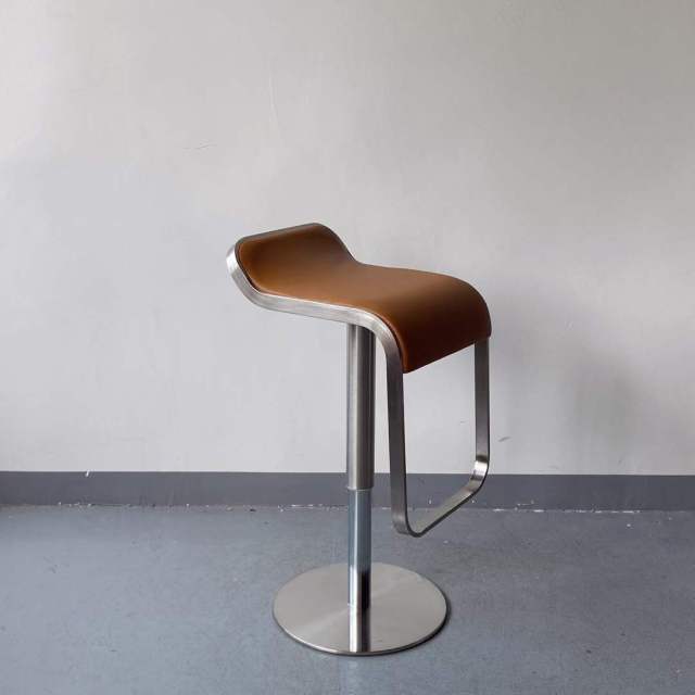 S shape lift gas base high bar stools