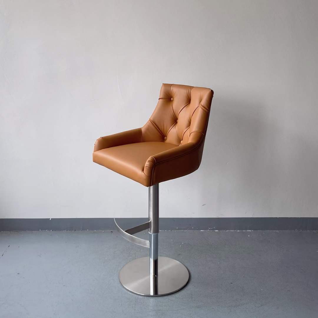 swivel vinyl high bar chair