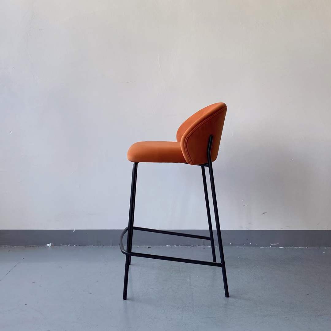 low back high bar stool