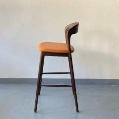 solid wooden bar chair