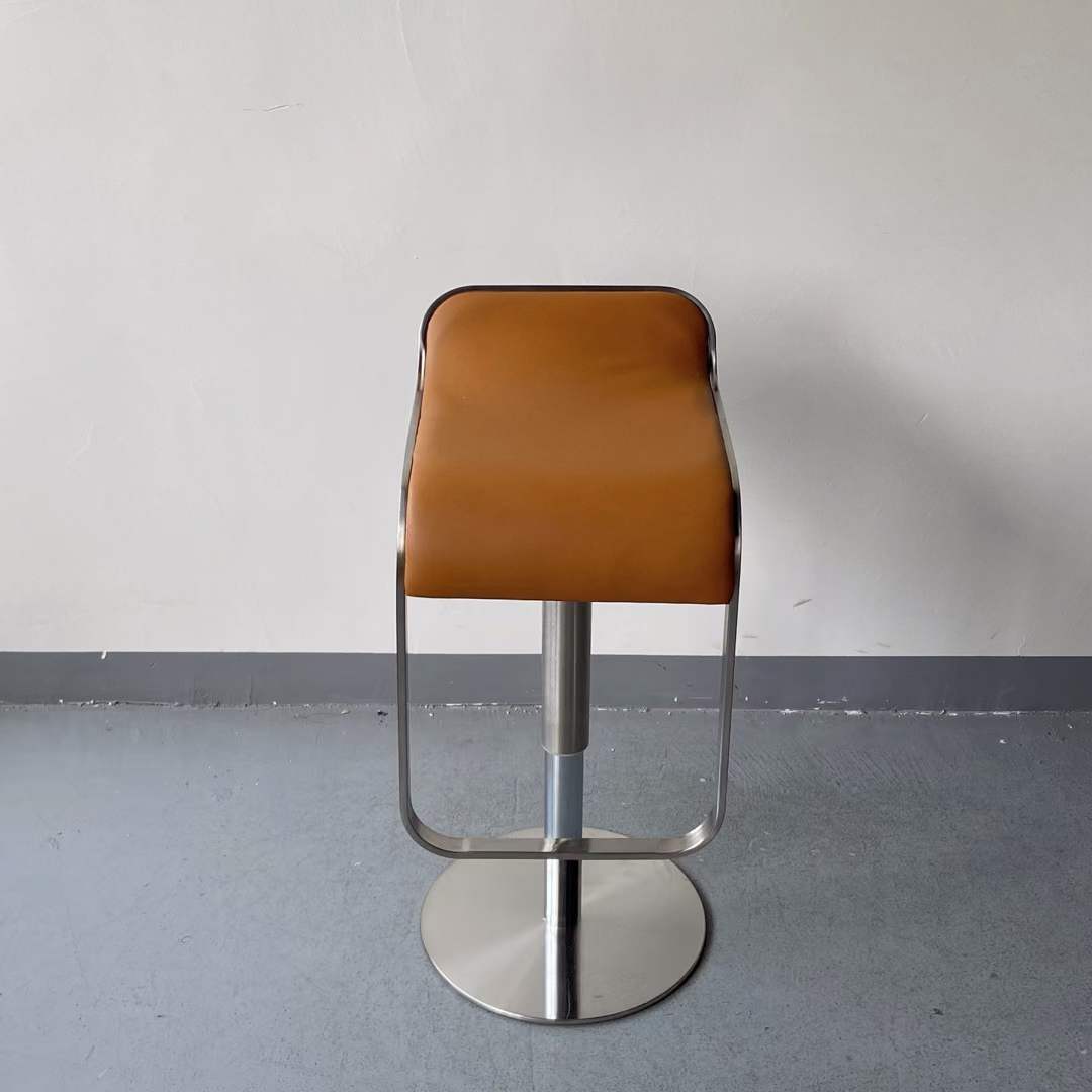 S shape lift gas base high bar stools
