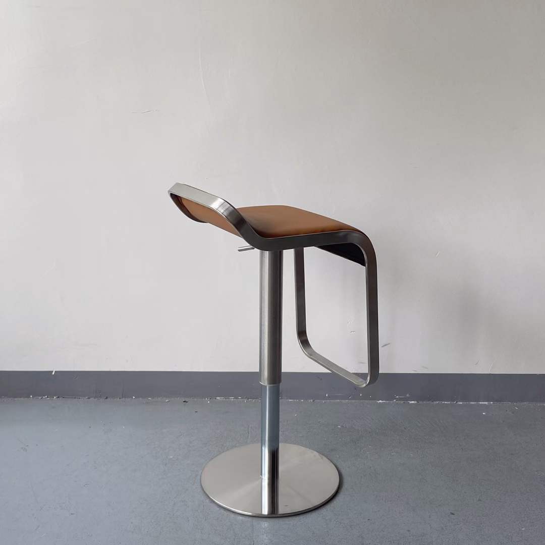 S shape lift gas base high bar stools