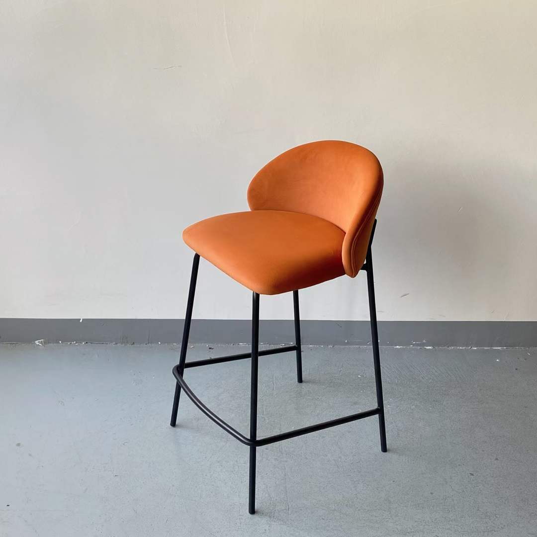 low back high bar stool