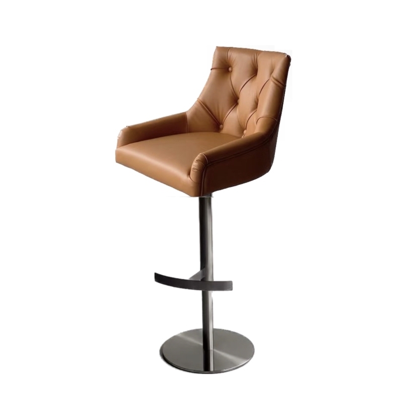 swivel vinyl high bar chair
