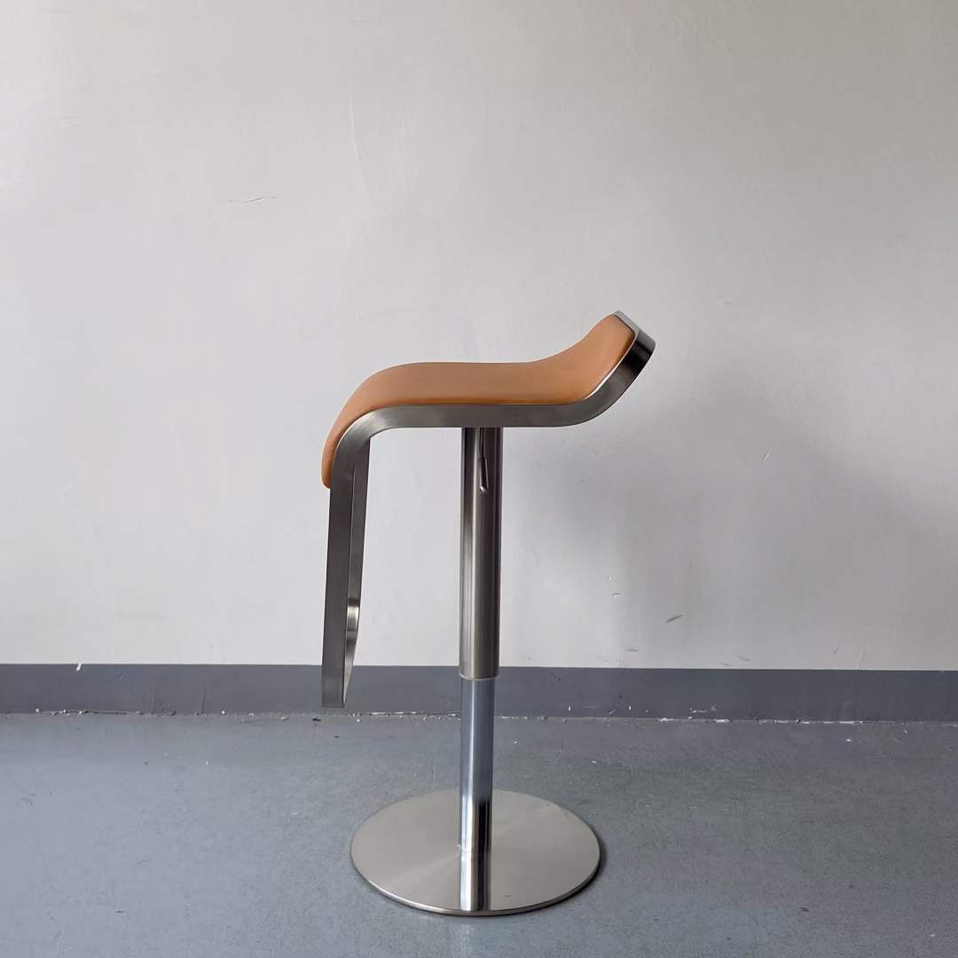 S shape lift gas base high bar stools
