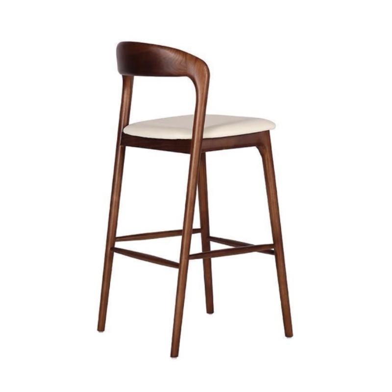solid wooden bar chair