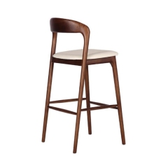 solid wooden bar chair