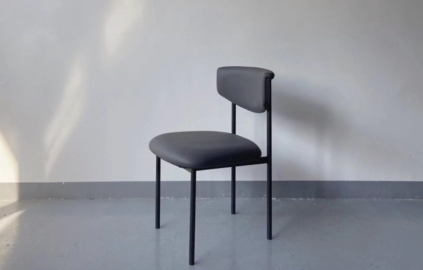 white velvet metal dining chair