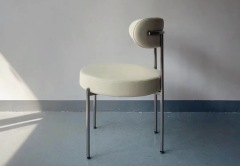 stainless steel frame hotel dining chair