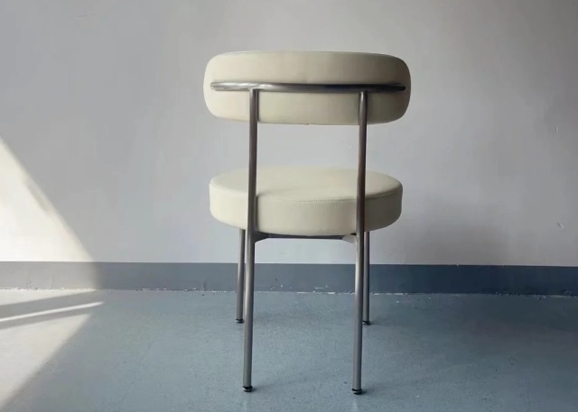 stainless steel frame hotel dining chair