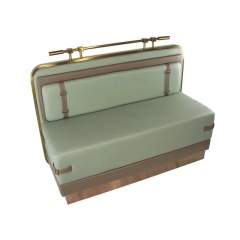 stainless steel restaurant booth seating