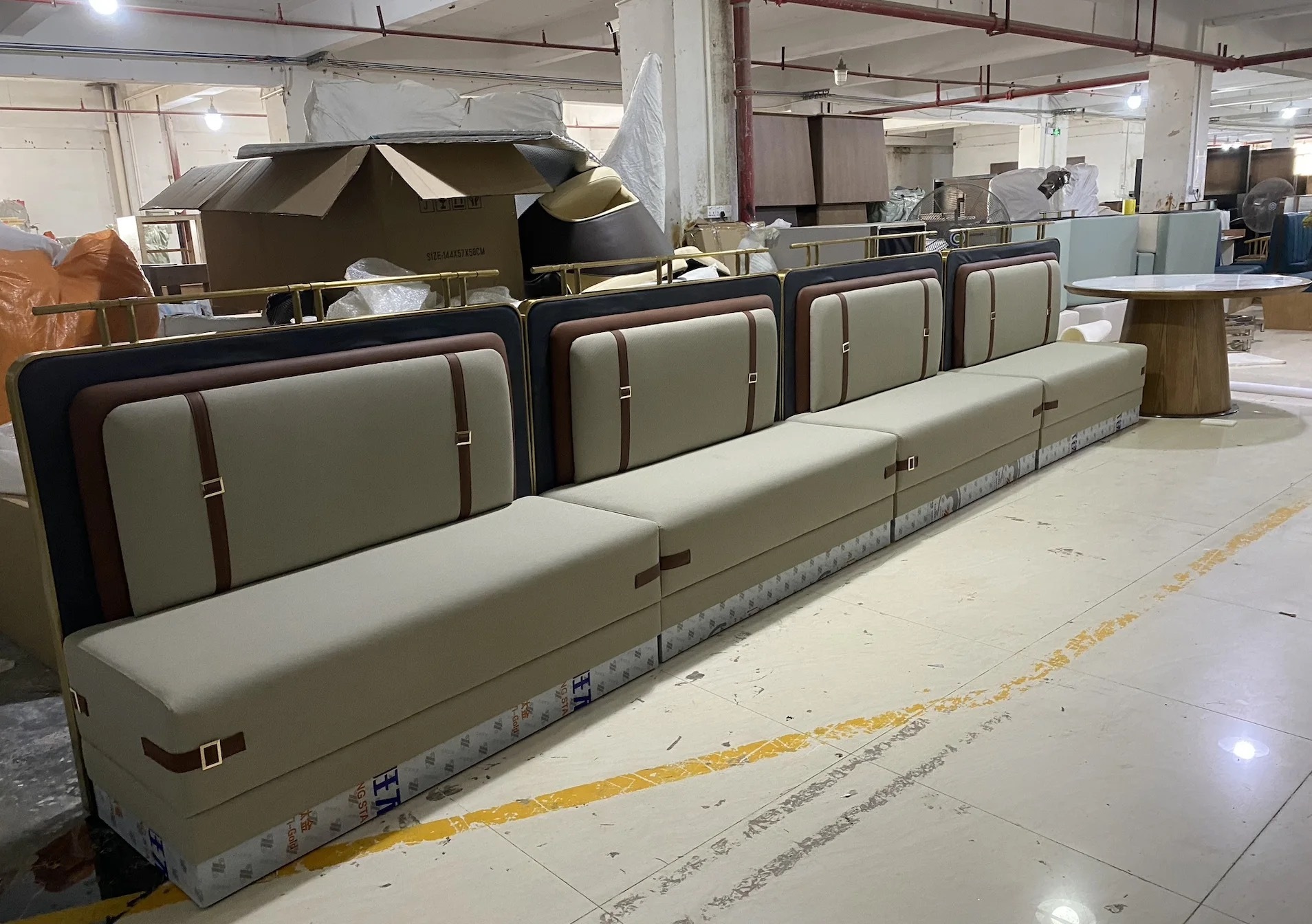 stainless steel restaurant booth seating