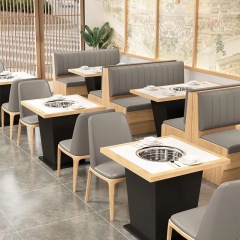 single restaurant booth seating