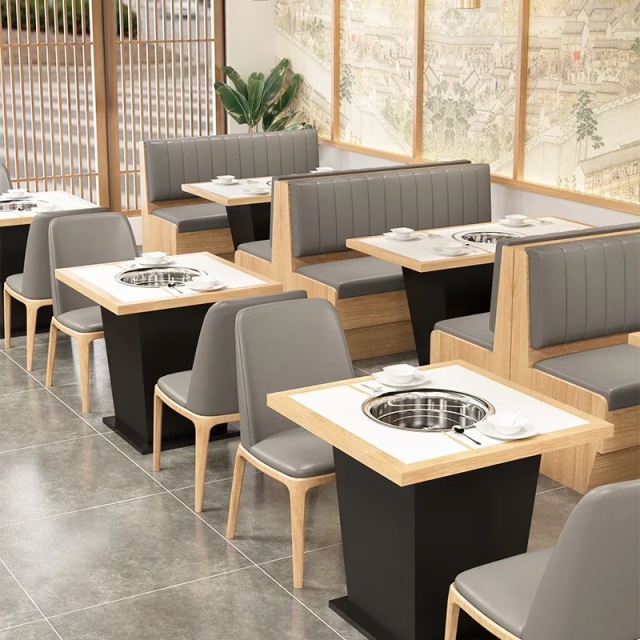 double sided restaurant booth seating