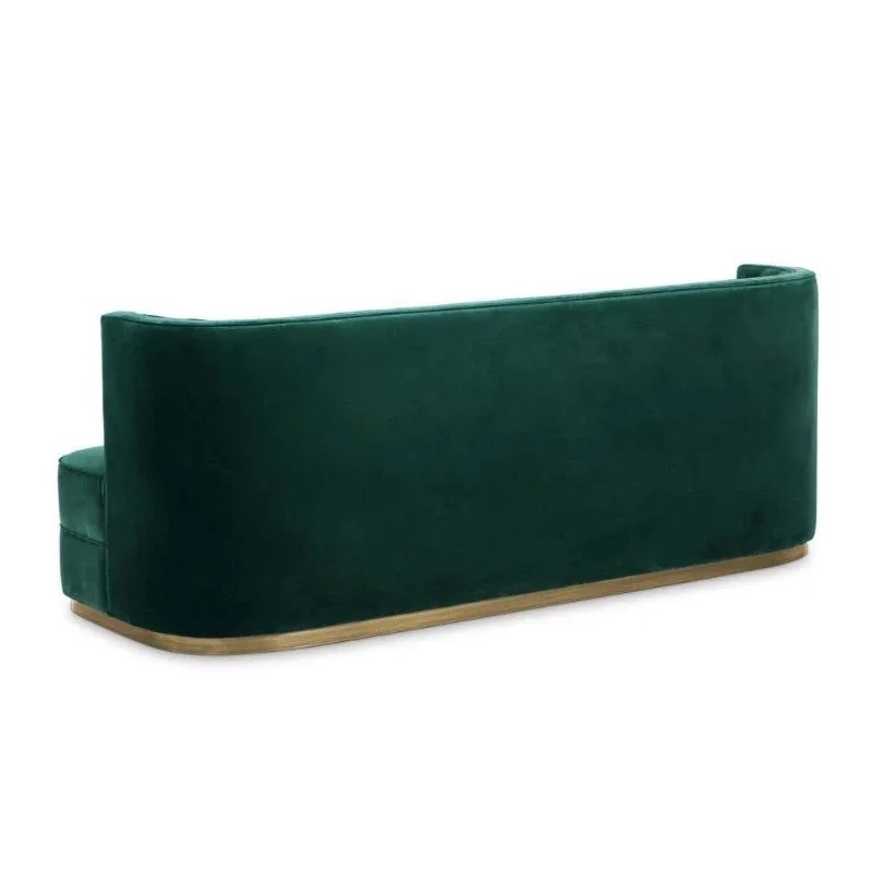 half round velvet restaurant booth seating