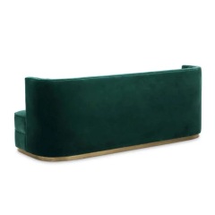 half round velvet restaurant booth seating