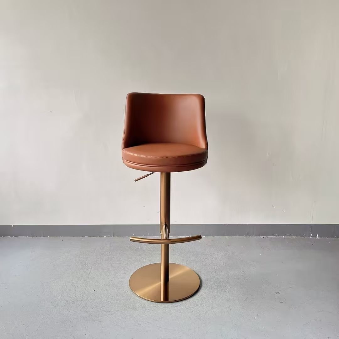 gas lift height adjustable vinyl bar chair