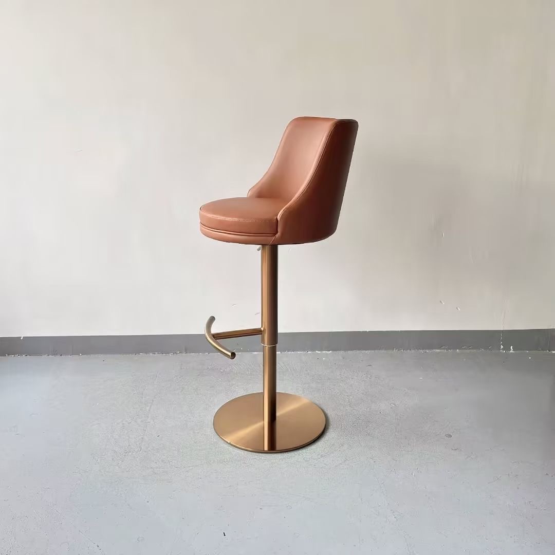 gas lift height adjustable vinyl bar chair