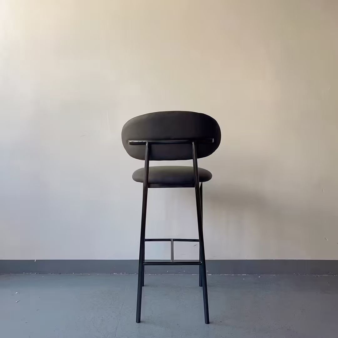 stainless steel high chair with vinyl upholstery