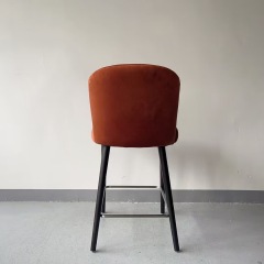 solid wood high bar chair with backrest