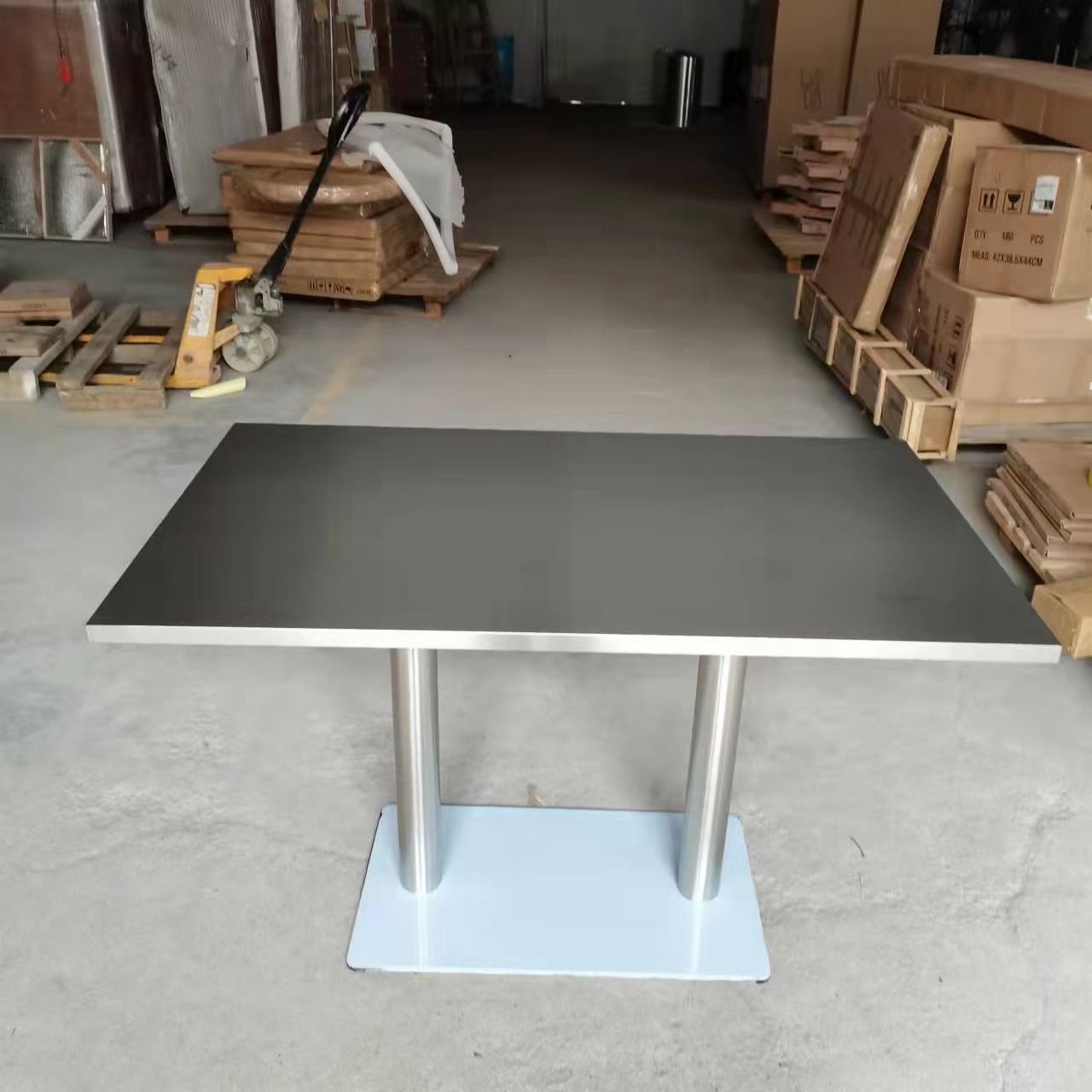 stainless steel dining table