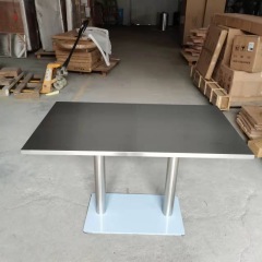 stainless steel dining table