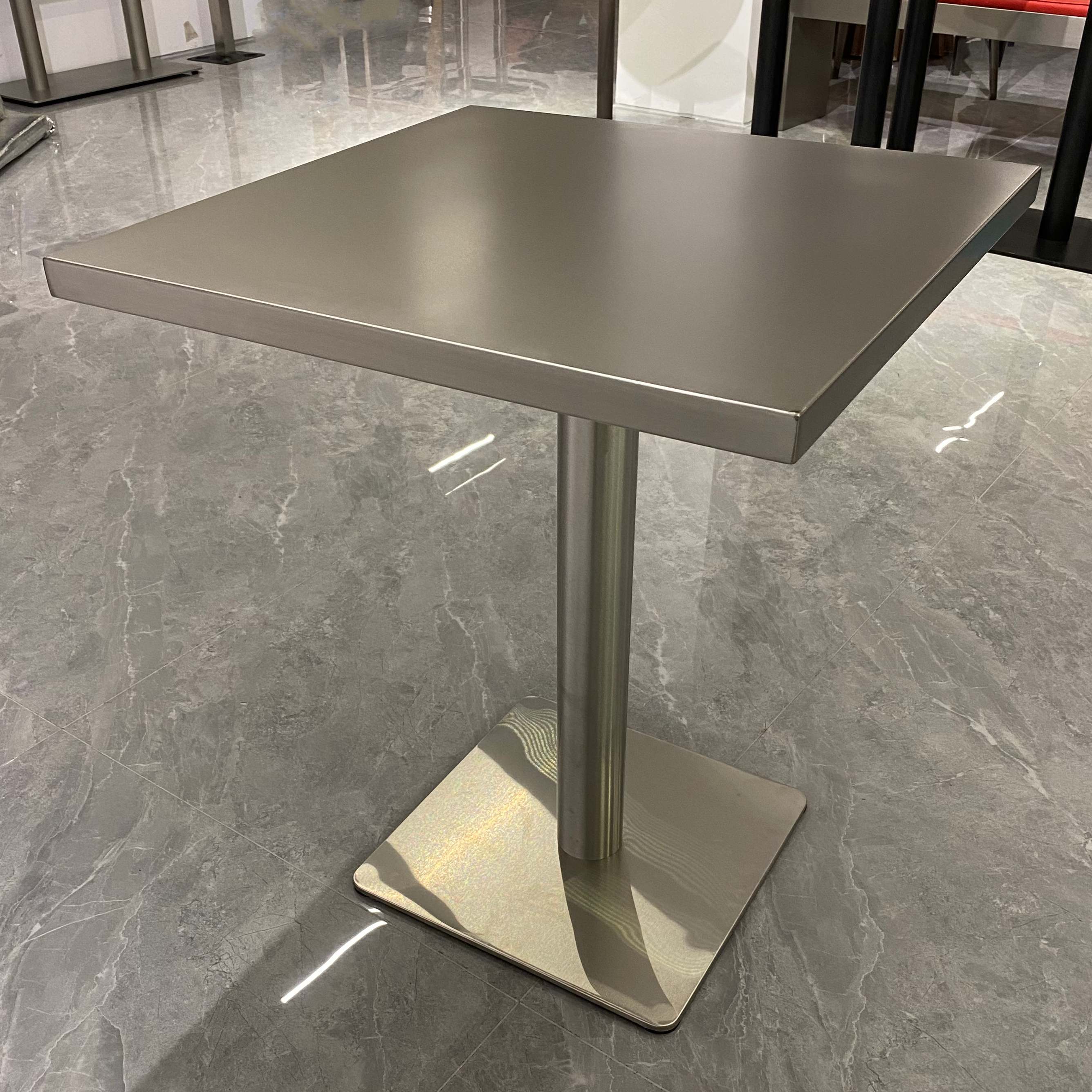 stainless steel dining table