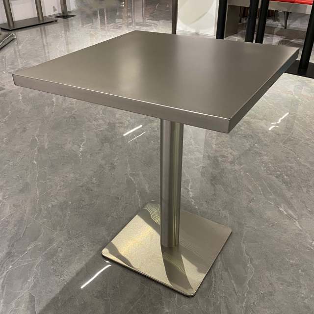 stainless steel dining table