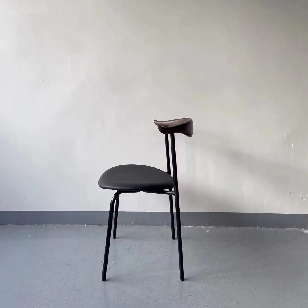 solid metal dining chair