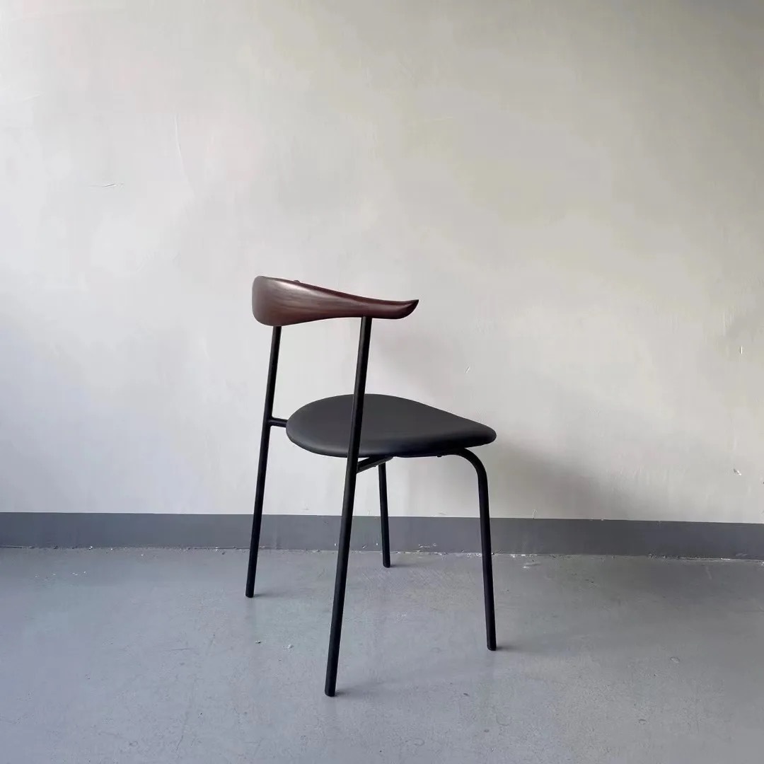 solid metal dining chair