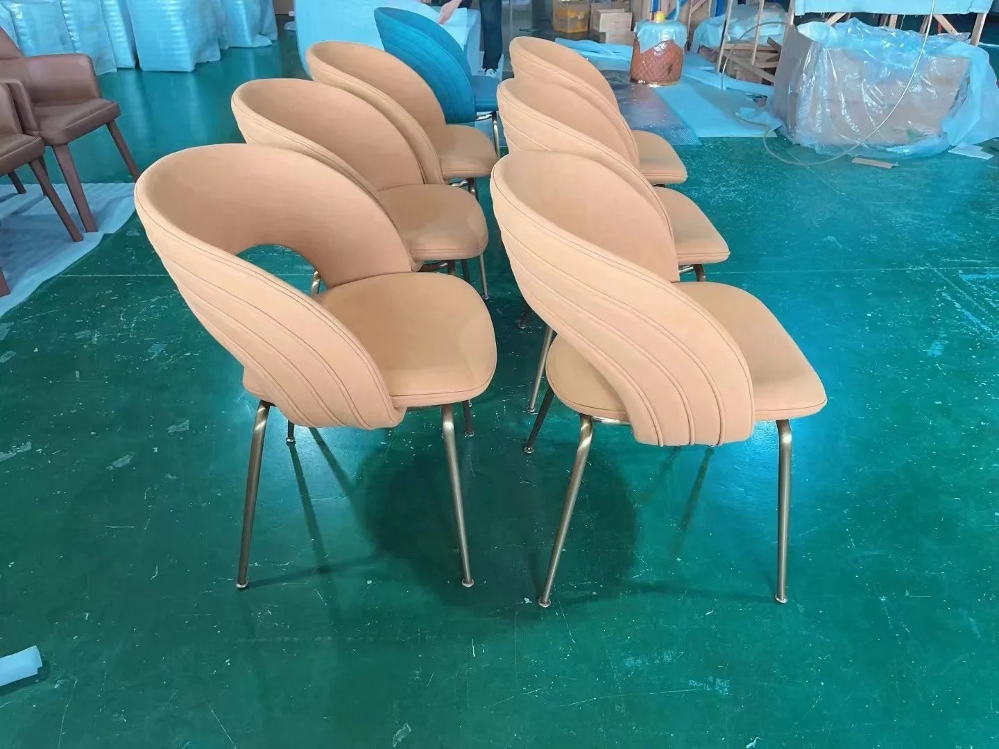 velvet dining chair