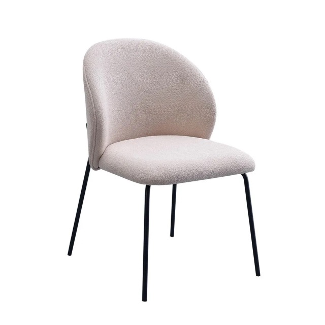 teddy fleece metal dining chair wholesale
