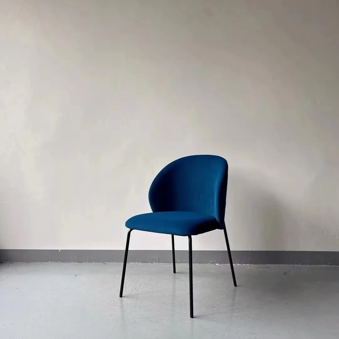 teddy fleece metal dining chair wholesale