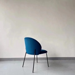 teddy fleece metal dining chair wholesale
