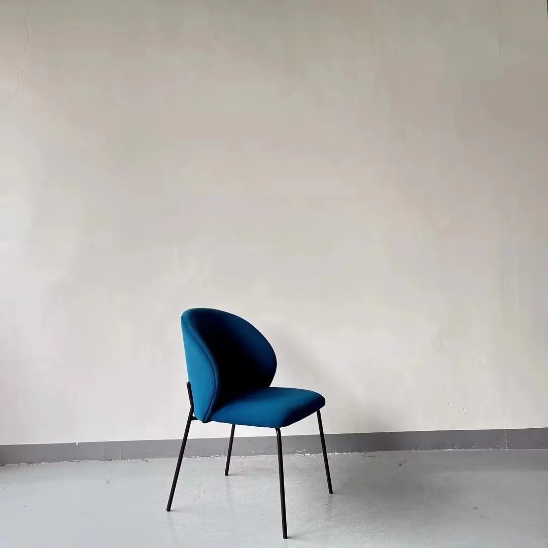 teddy fleece metal dining chair wholesale