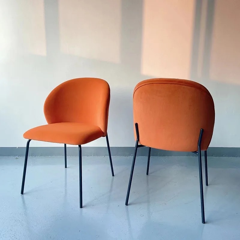 teddy fleece metal dining chair wholesale