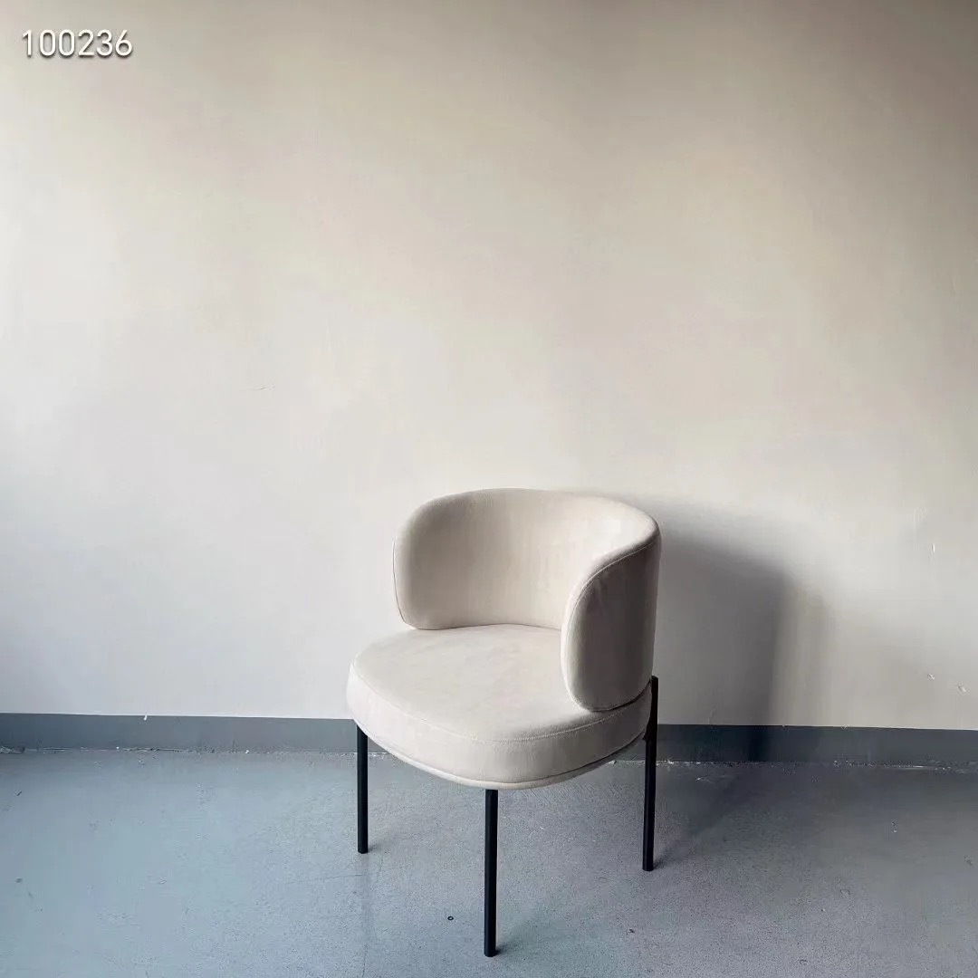 velvet upholstered dining chair