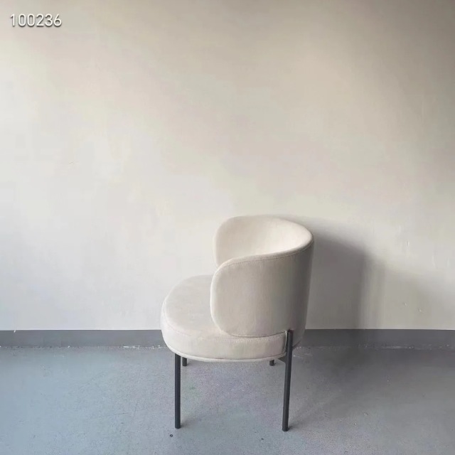velvet upholstered dining chair