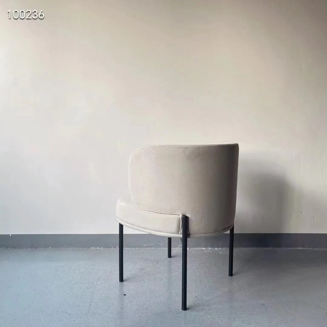 velvet upholstered dining chair